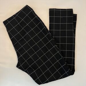 Kenneth Cole Black Windowpane Chinos